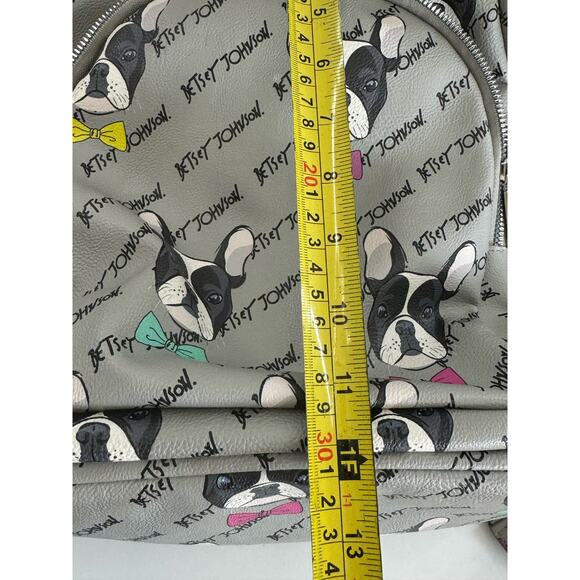 Betsey Johnson French Bulldog Bow Tie Backpack - Picture 8 of 9